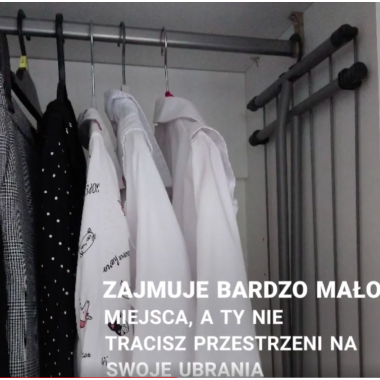 Mała suszarka na pranie Compact RORETS kolor Rose