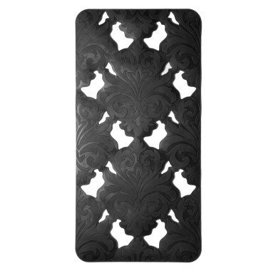 Mata antypoślizgowa kauczukowa pod prysznic czarna do wanny łazienkowa 36x73 cm