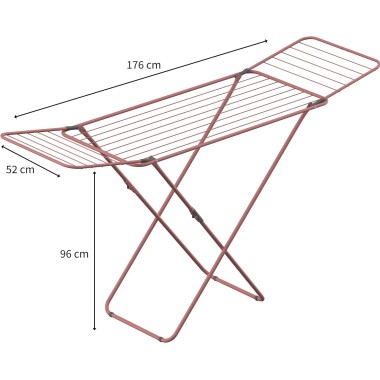 Suszarka na pranie rozkładana metalowa stabilna  SUSSI Rose RORETS