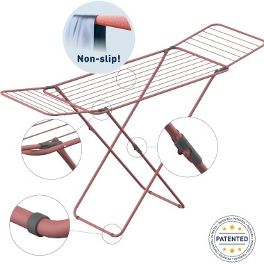 Suszarka na pranie rozkładana metalowa stabilna  SUSSI Rose RORETS
