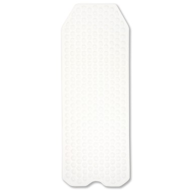 Mata antypoślizgowa z kauczuku pod prysznic łazienkowa do wanny  40x104 cm guziczki białe