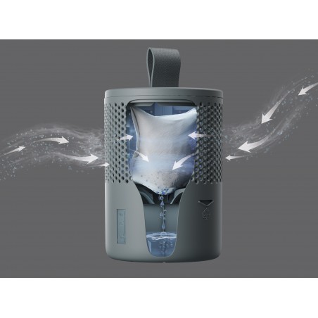 Pochłaniacz wilgoci 600g ładny design szary bez zasilania cichy