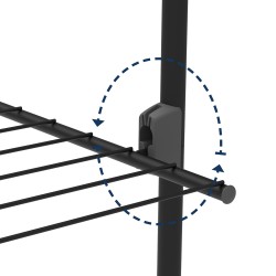 TRIPLE+ suszarka pionowa czarna na pranie RORETS