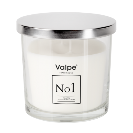 Świeca zapachowa BISPOL Valpe No 1-Drzewo agar & Wanilia ~40h