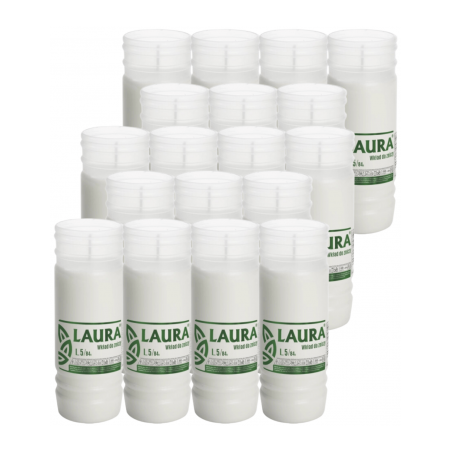 Wkłady do zniczy parafinowe BISPOL Laura L5 (18cm) 84h 18szt.