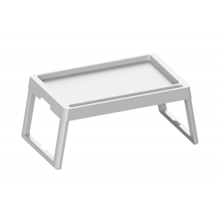 Stolik przenośny taca do łóżka ogrodu biała