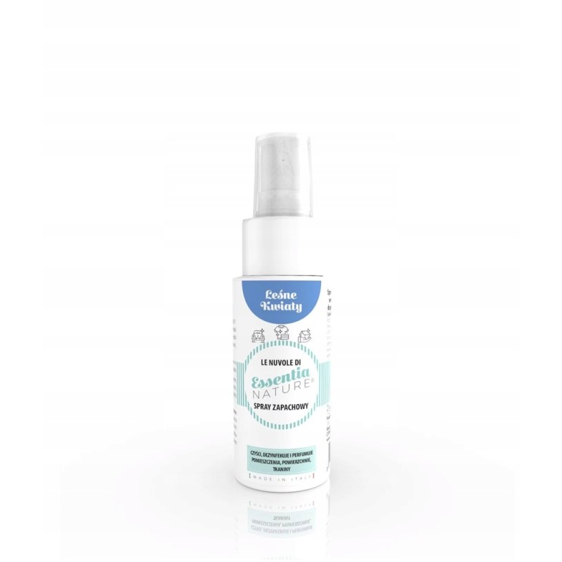 Odświeżacz w sprayu do tkanin i wnętrz o zapachu Leśne Kwiaty 50 ml ESSENTIA NATURE