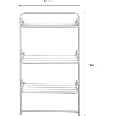 TRIO Suszarka na pranie bieliznę pionowa z pólkami RORETS