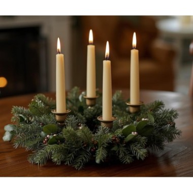 Świece stołowe Bolsius Szpica 240/23 100 sztuk ecru kremowe