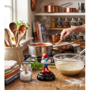 Minutnik kuchenny mechaniczny Papa Smerf Timer 60 min. Bengt Ek Design