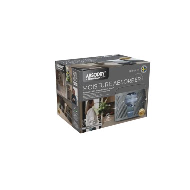 Pochłaniacz wilgoci 2x600g ładny design szary bez zasilania cichy