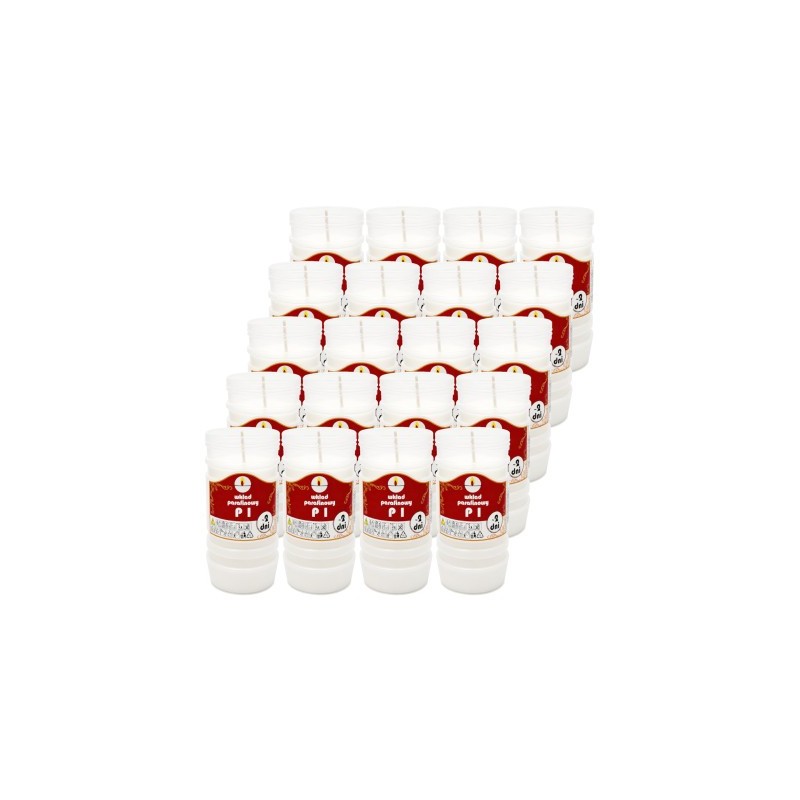 Wkłady do zniczy parafinowe Ulmar Oil P1 48h 2 dni 20 sztuk