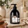 Mydło do rąk w płynie z dozownikiem premium Aura 500 ml Skóra i Kardamon