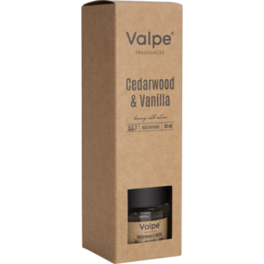 Dyfuzor zapachowy BISPOL Valpe Drzewo cedrowe i wanilia  50ml