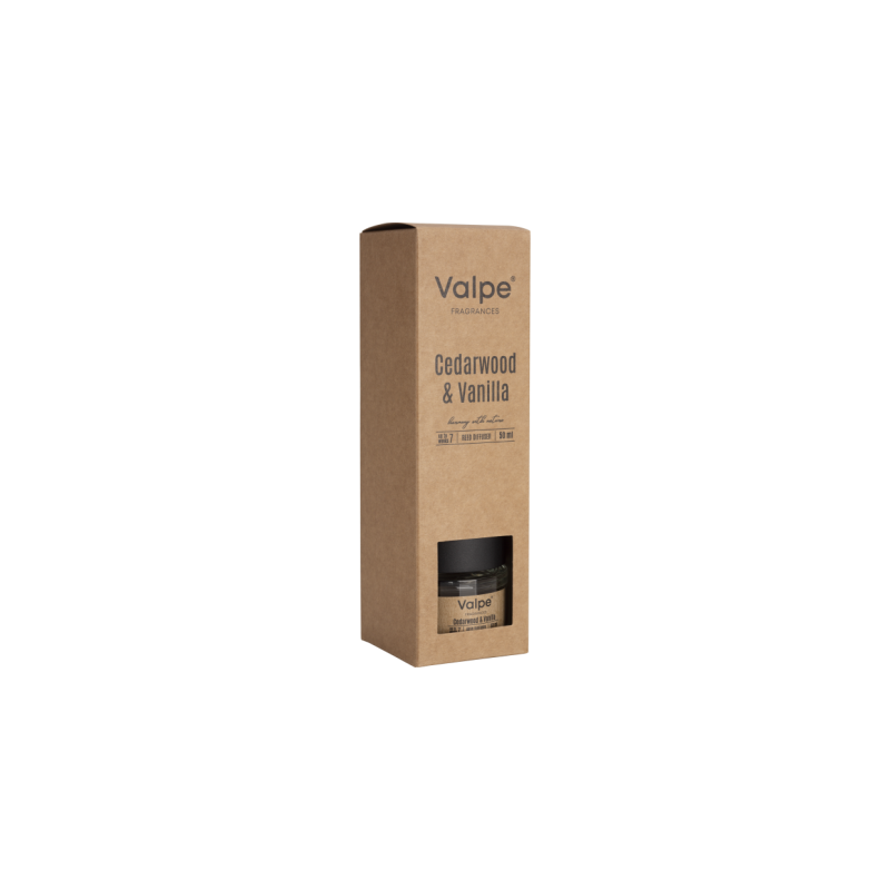 Dyfuzor zapachowy BISPOL Valpe Drzewo cedrowe i wanilia  50ml