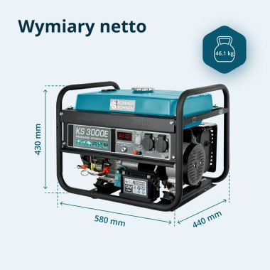 Agregat generator benzynowy KS 3000E 3kW