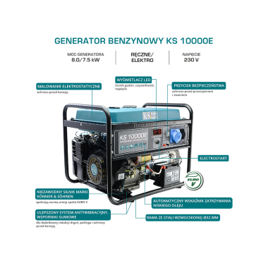 AGREGAT GENERATOR KS 10000E 8kW