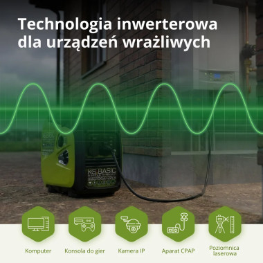 Agregat generator prądotwórczy inwerterowy KSB 22i S K&S Basic 1800 W / 2000 W